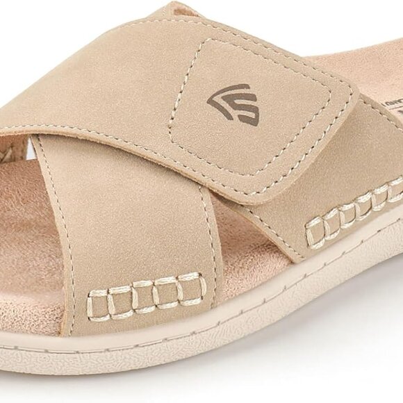 Women's Orthotic Slide Sandals with Arch Support & Adjustable Straps - Picture 1 of 6